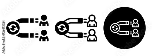 Lead Generation Icon Collection Glyph & Mixed Style