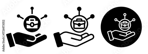 Job Enrichment Icon Collection Glyph & Mixed Style