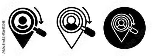 Talent Acquisition Icon Collection Glyph & Mixed Style