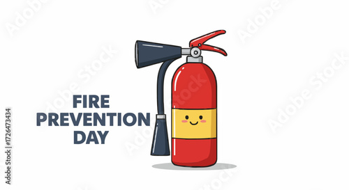 Vector illustration fire prevention day