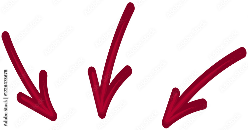 Obraz premium Important detail - Three arrows