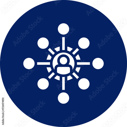 Affiliate marketing icon isolated on white background. vector illustration icon for digital nomad