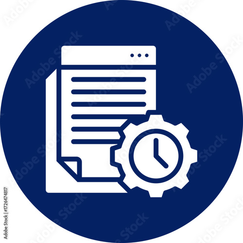 Deadline icon isolated on white background. vector illustration icon for digital nomad
