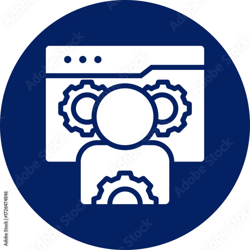 Specialist icon isolated on white background. vector illustration icon for digital nomad