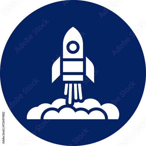 Startup icon isolated on white background. vector illustration icon for digital nomad