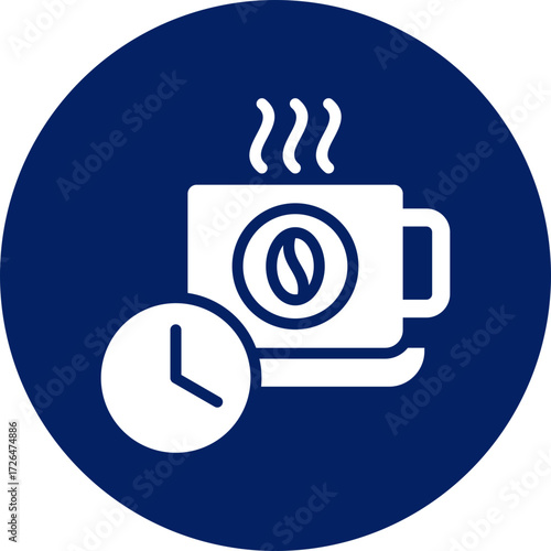 Coffee break icon isolated on white background. vector illustration icon for digital nomad