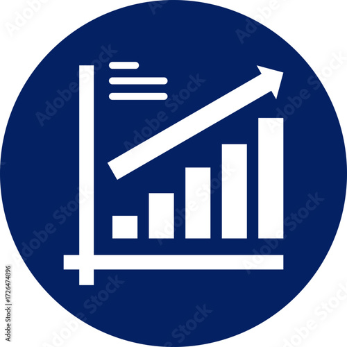 Growth icon isolated on white background. vector illustration icon for digital nomad
