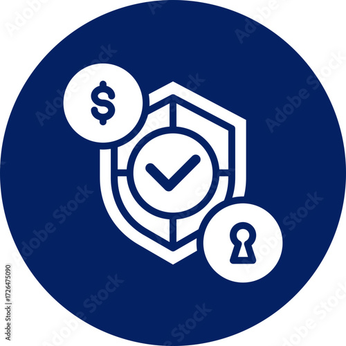 Protection icon isolated on white background. vector illustration icon for digital nomad