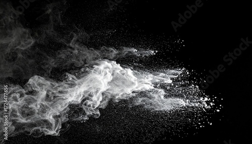 Wallpaper Mural A vertical black and white overlay texture featuring fine, granular dust or powder suspended in a dark, smoky atmosphere Torontodigital.ca