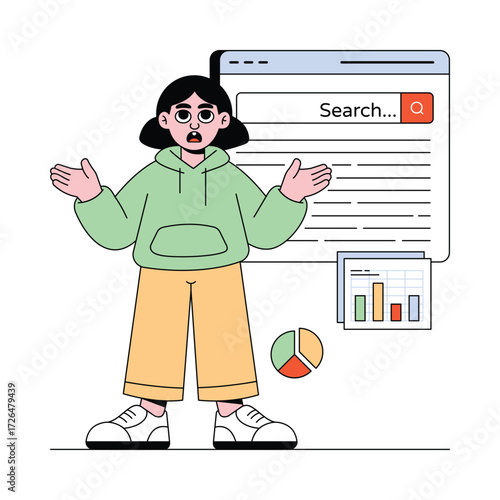 Website Search Improvement Vector illustration 