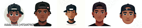 Avatar of a man with black crew cut hair wearing a snapback hat, tan skin, relaxed expression