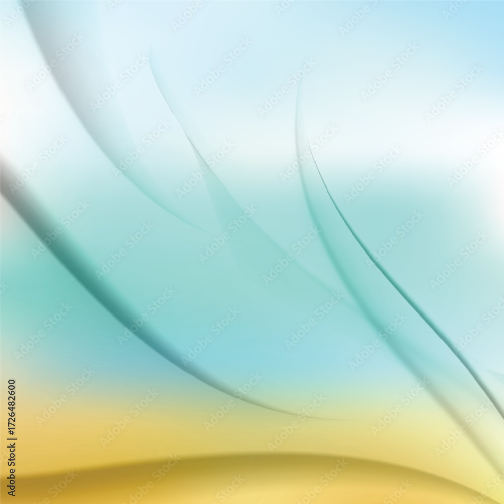 Obraz premium Abstract blue gradient mesh fluid vector art background.