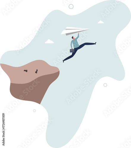 Try new idea start new business, startup risk, entrepreneur or creativity, failure,life and employment of people.