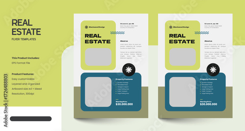 Clean, Modern and Professional Real Estate Flyer