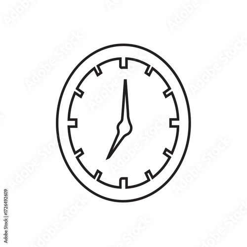 Time Management Line Art Icon