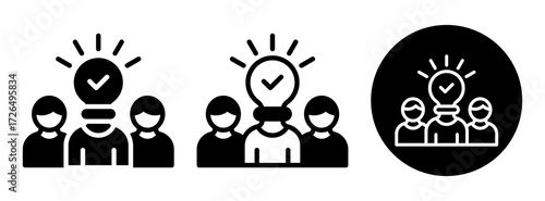 Smart Team Icon Collection Glyph & Mixed Style