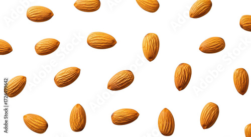 Wallpaper Mural Almonds Pattern On Black Background Torontodigital.ca