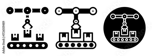 Mass Production Icon Collection Glyph & Mixed Style