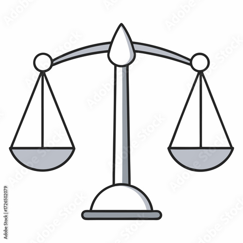 Scales of Justice Symbolizing Fairness and Equilibrium in Legal Matters and Decision Making Processes Essential for Impartial Judgments