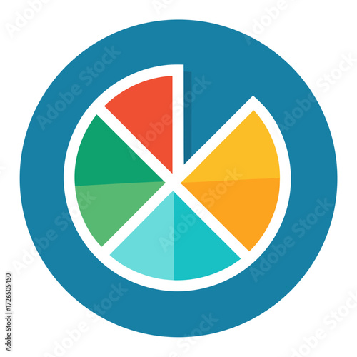 Dynamic pie chart shows business data analysis, colorful segments represent market share, perfect for presentations, reports, and infographics, easy to use Free Download Dynamic pie chart shows business data analysis, colorful segments represent market share, perfect for presentations, reports, and infographics, easy to use - GFXLoad