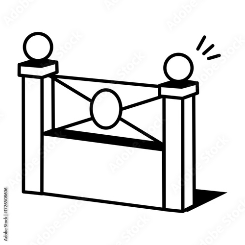 A drawing style icon showing lock keys