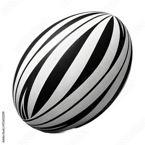 Abstract sphere with red ball