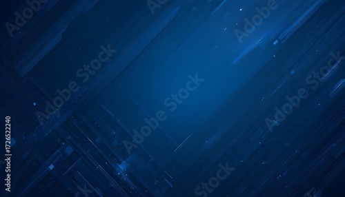 Abstract Dark Blue Gradient Background with Elegant Diagonal Lines Design