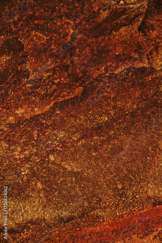 Autumn trend Burnt Wood. Burnt Wood color. Autumn style. Rock texture. Geodesy and geology. Burnt Wood tinted minerals.