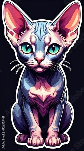 Cute Sphynx kitten portrait (1)