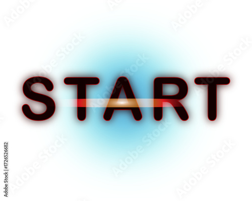 Web Beginning, Launch, Initiation, Motivation, Progress, Opportunity, Glowing, Neon, Digital, Light Effect, Success, Forward vector