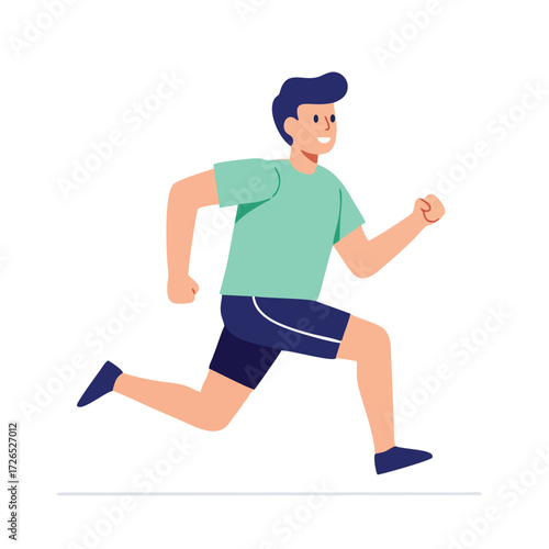 running man vector illustration 