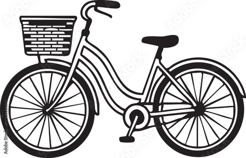 Bicycle with basket