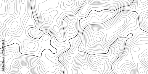contours topo design. Retro topographic map. Geographic contour map. Abstract outline grid, vector illustration.