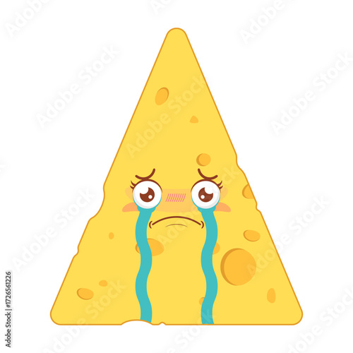 cheese scared face cartoon cute