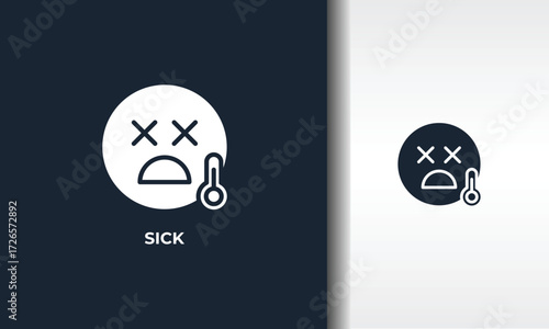 Sick Vector, Icon Or Logo Sign Isolated Symbol Illustration