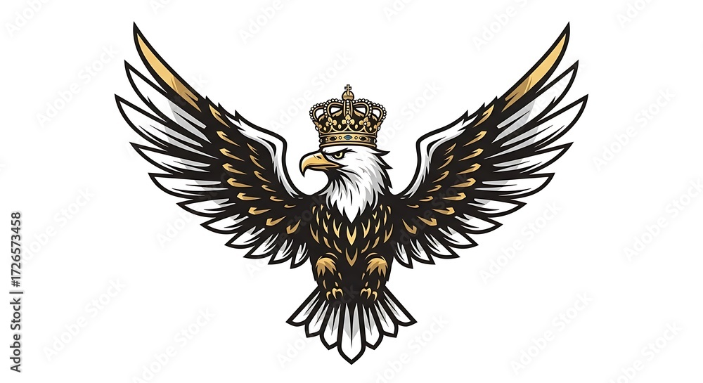 Obraz premium Eagle with crown.
