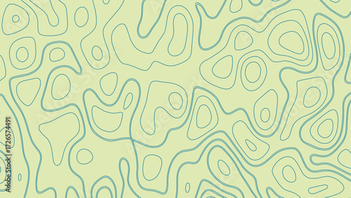 Abstract topographic contours map background. Topography lines and circles background. Topographic map Patterns.