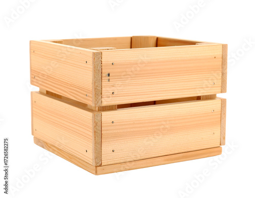 Wallpaper Mural Wooden storage crate with transparent background Torontodigital.ca