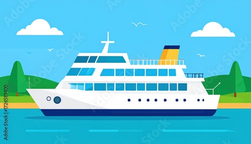 Wallpaper Mural Ferry creative and aesthetically pleasing visually rich image. Torontodigital.ca