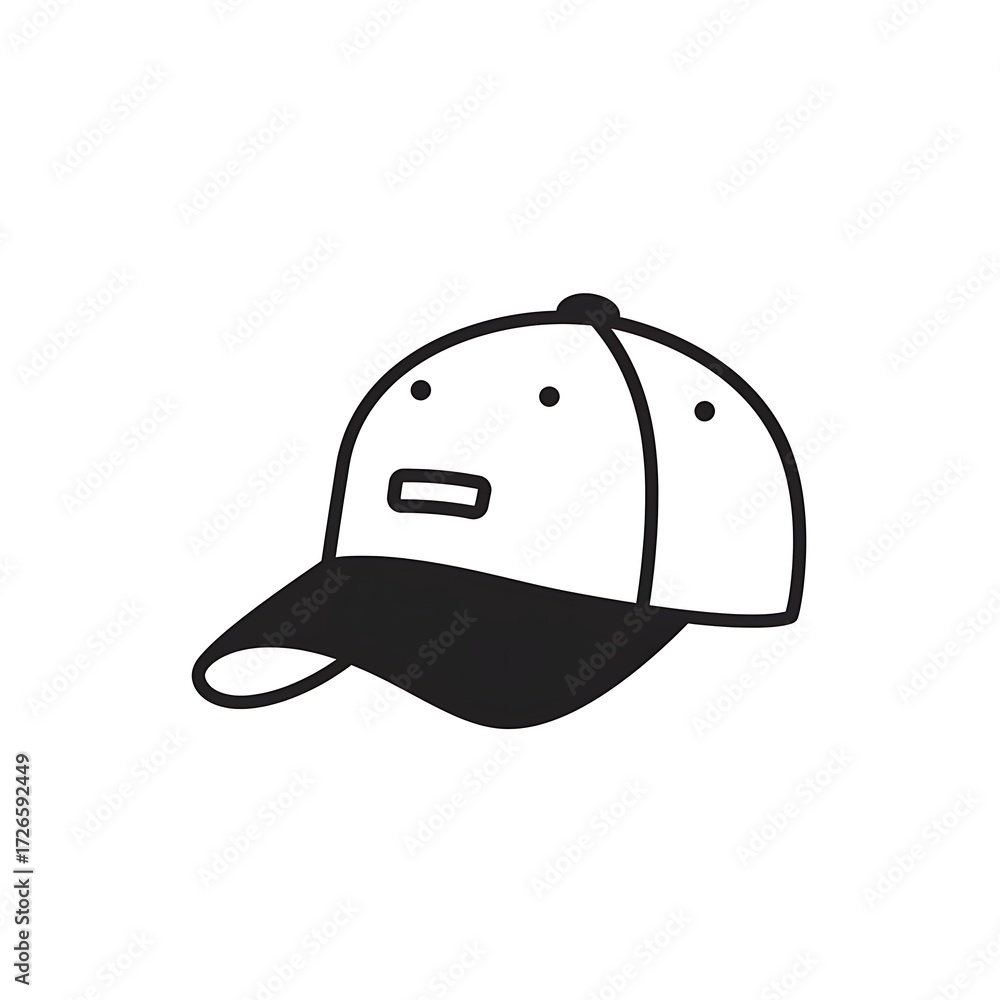 Fototapeta premium Baseball cap isolated on white background