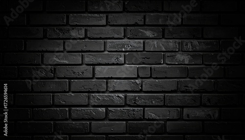 Dark brick wall with spotlight