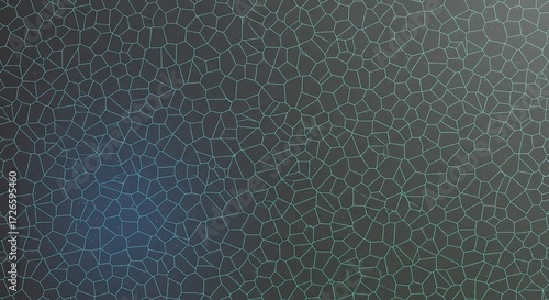 Wallpaper Mural Abstract geometric pattern with teal lines on dark textured background Torontodigital.ca