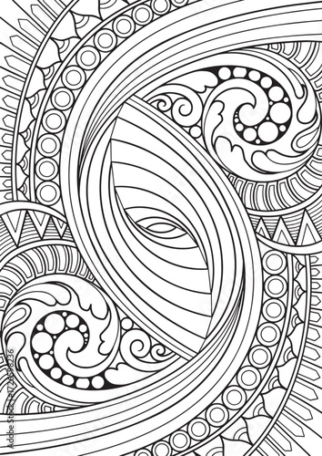 Intricate Mandala Line Art for Coloring