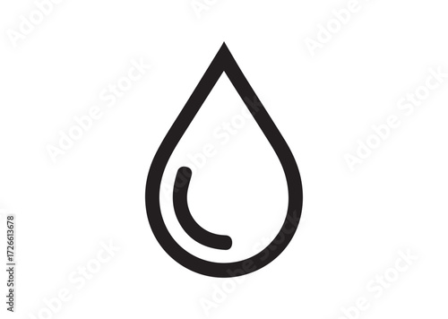 Drop line art vector
