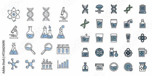 Comprehensive Collection of Science and Laboratory Research Icons