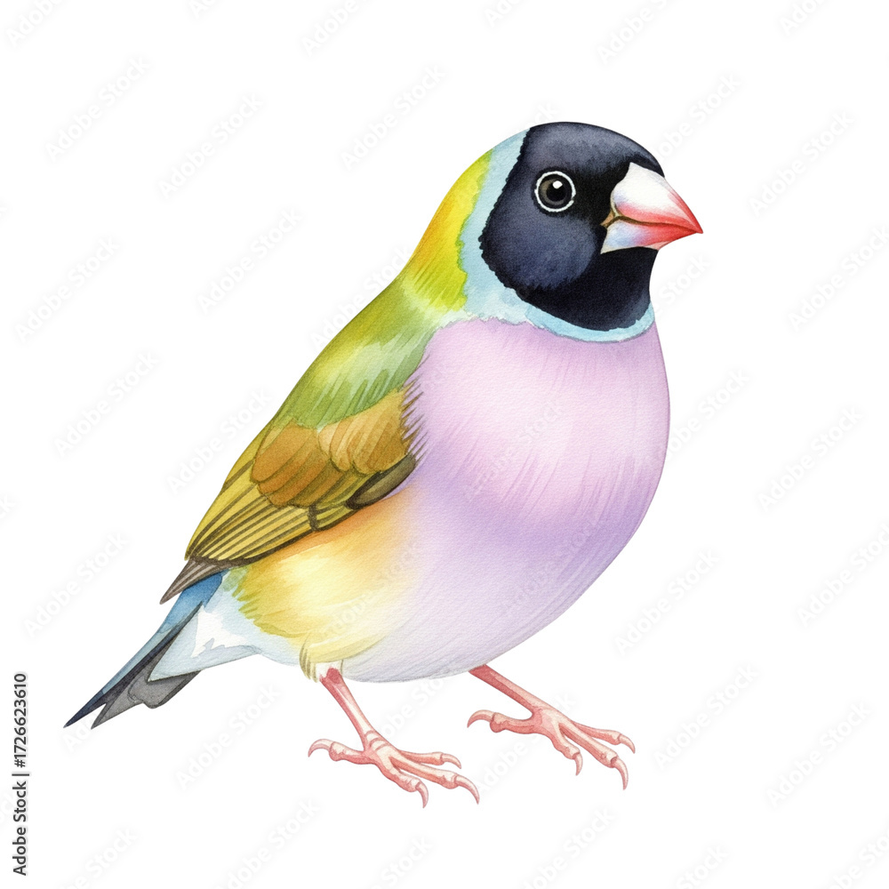 Obraz premium Gouldian Finch in Black-headed