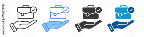Responsibility Icon Set Multiple Style Collection