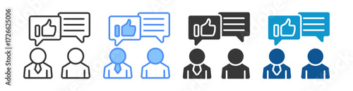 Feedback Icon Set Multiple Style Collection