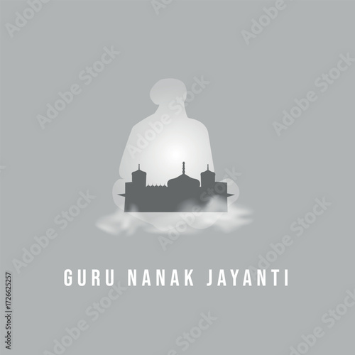 Guru Nanak Jayanti banner. Vector illustration