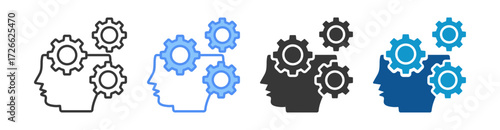 Skill Icon Set Multiple Style Collection